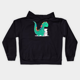 Cute Dinosaur Book Reading Kids Hoodie